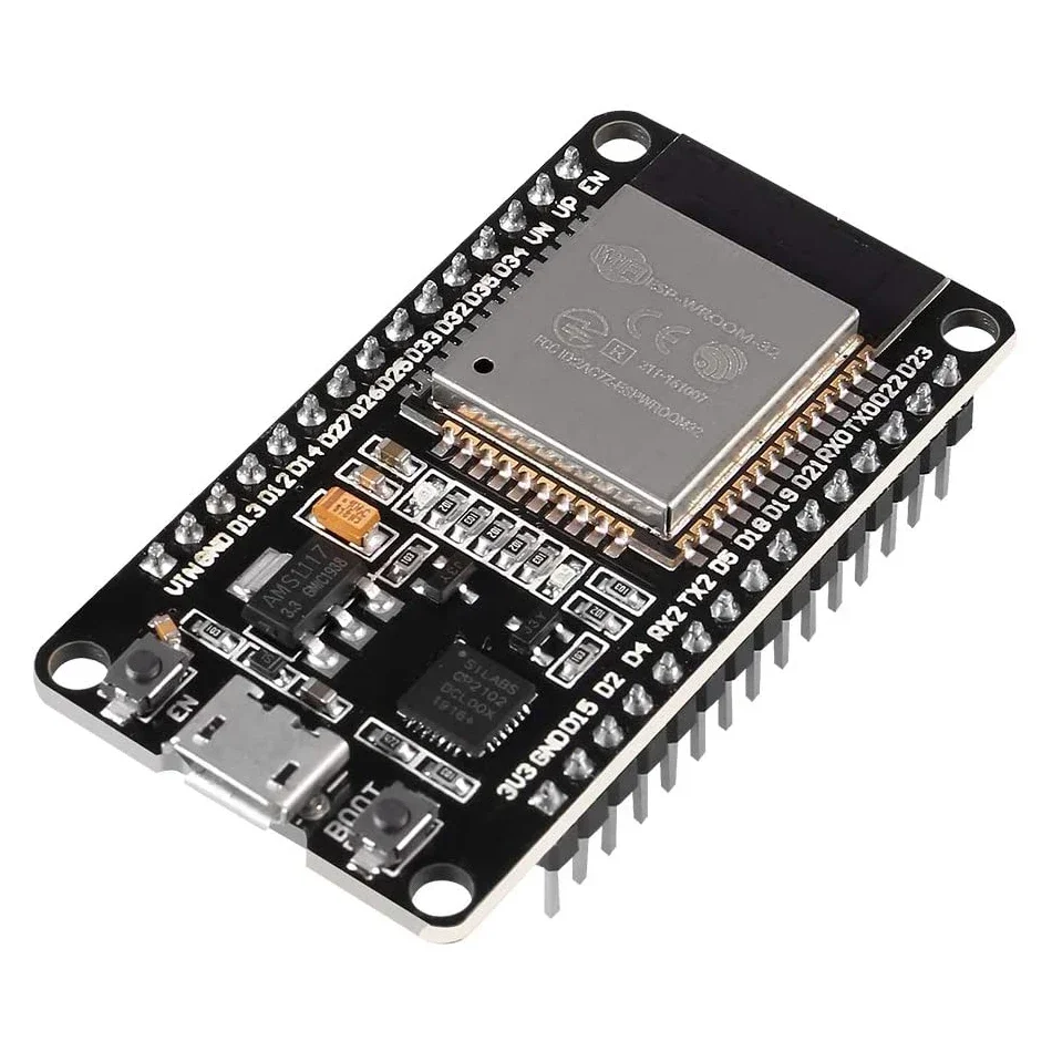 

ESP32 ESP-WROOM-32 Development Board 2.4GHz Dual-Core WiFi +Bluetooth 2 Function Microcontroller for Arduino ESP32 30 Pin