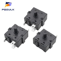 1PC Electric Heater Gear Knob Switch 2/3Pin 5Pin Switch Selector AC 250V 16A Temperature Control Switch Electric Heater Switch