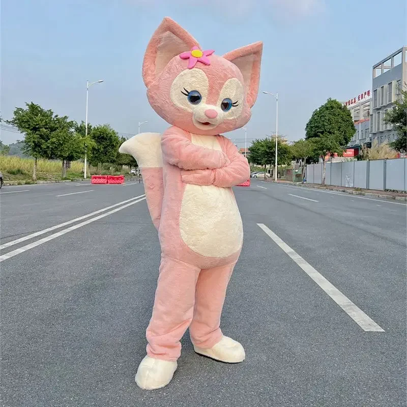 

Disney LinaBell Mascot Costumes Pink Fox StellaLou Rabbit Adult Cartoon Outfits For Party Performance Cosplay Props