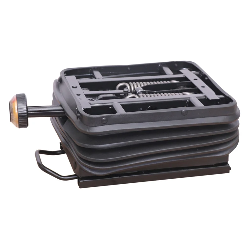 Seat Shock Absorber Base, Manual Adjustment with Dust Cover, Suitable for Construction Machinery Tractor RV Trucks Shock Absorber Base