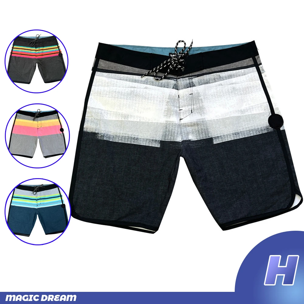 Sommer Neue Männer Wasserdichte Strand Shorts Phantom Bermuda Board Shorts Schwimmen Shorts Schnell Trocknend Lässige Tauchen Surfwear Plus 2024-12