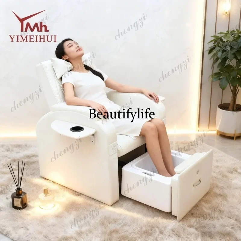 H134 T Custom electric white manicure pedicure chairs foot care spa massage without plumbing