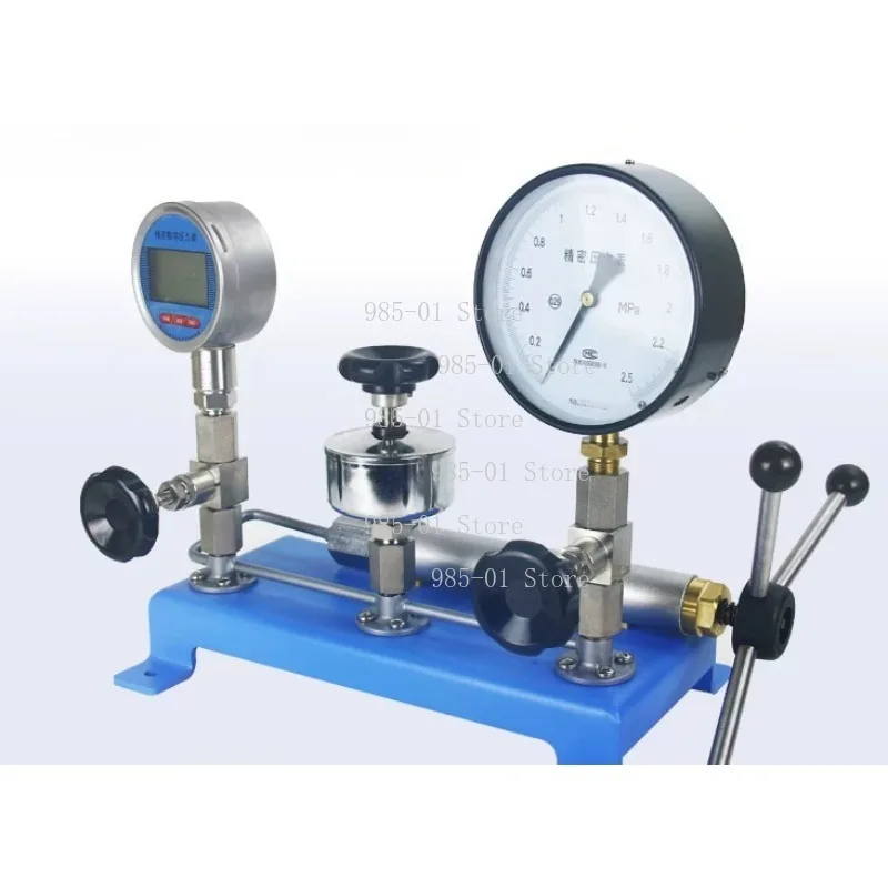 Benchtop Pressure Calibration Bench, Professional Pressure Gauge Calibrator with Positive and Negative Pressure