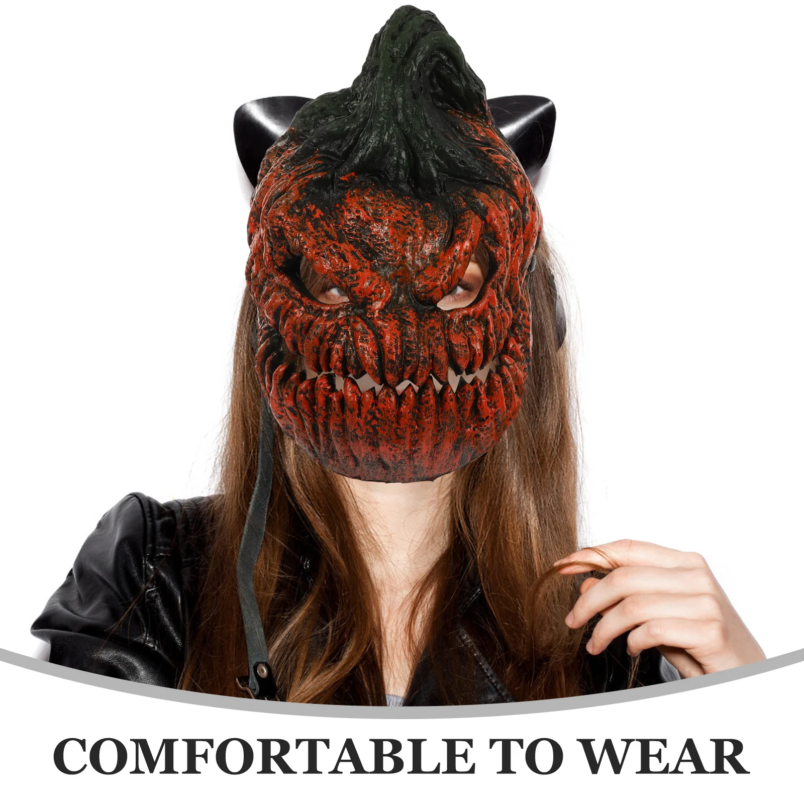 Kleding Pompoen Lantaarn Masker Man Vogelverschrikker Halloween Griezelig 2600X2450X050CM