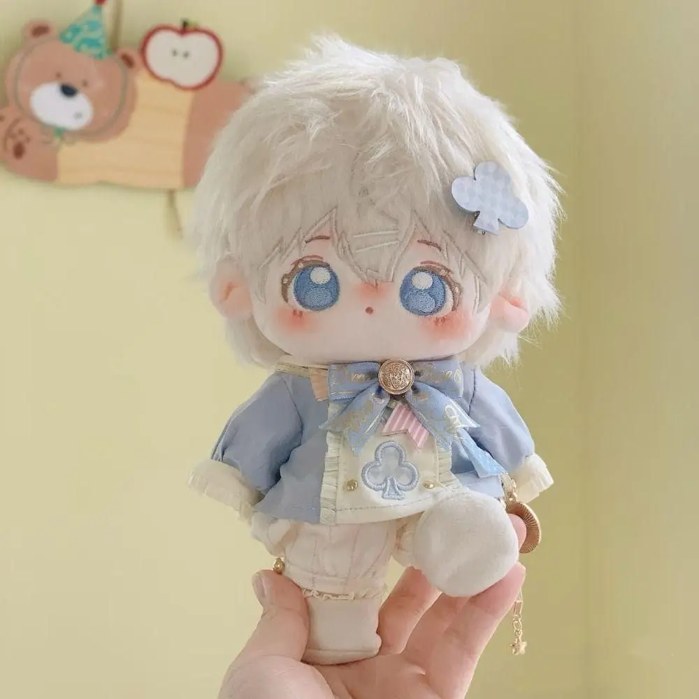 

Lovely Design 20CM Cotton Doll Clothes Dress-up Cartoon Plush Doll Clothes Animal Onesie Kawaii Long Ear Rabbit Hat