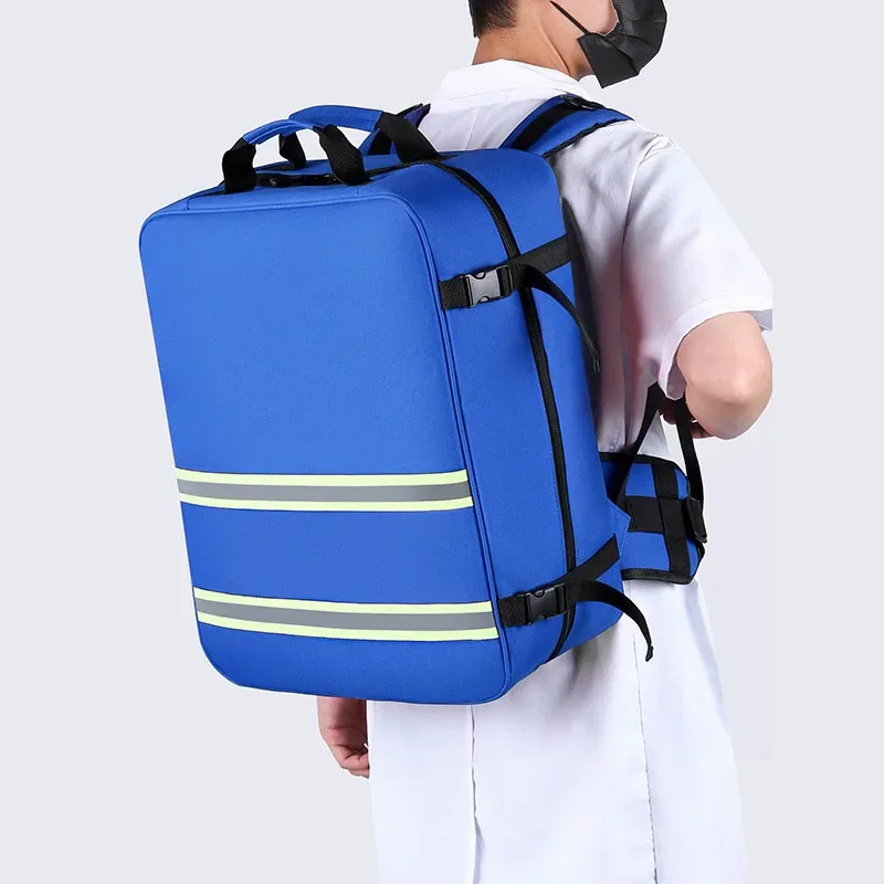 1200D Tear Resistant First Aid Kits Fire Control Rescue Bag Outdoor Waterproof Storage Backpack Knapsack Travel Camping Bag
