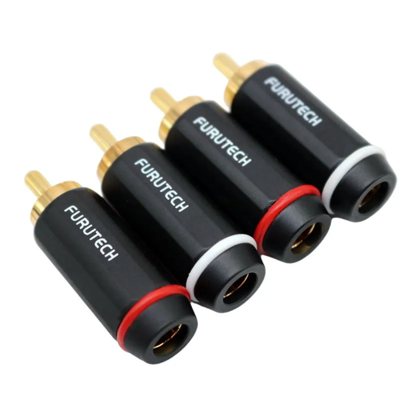 FURUTECH FP-126(G) Hifi RCA Connector Plug Rhodium/Gold Plated FP