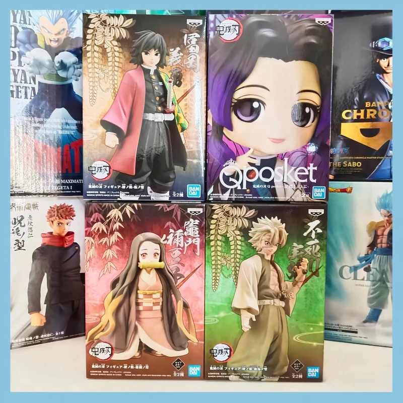 Bandai Demon Slayer Anime Desktop Ornament – Tomioka Giyu Tanjirou Zenitsu Sammlerlandschaft Modell Spielzeug Geschenk zum Geburtstag