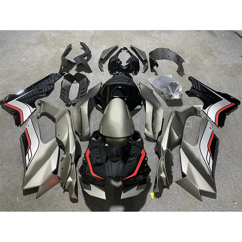 

Pre-drilled ABS Injection Fairing Kit Bodywork For Kawasaki Ninja ZX-10R ZX10R 2021 2022 2023 2024 Grey