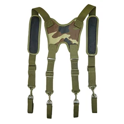 Tactical Tool Belt Suspenders 1.5 inch Black police Outdoor combat harness
