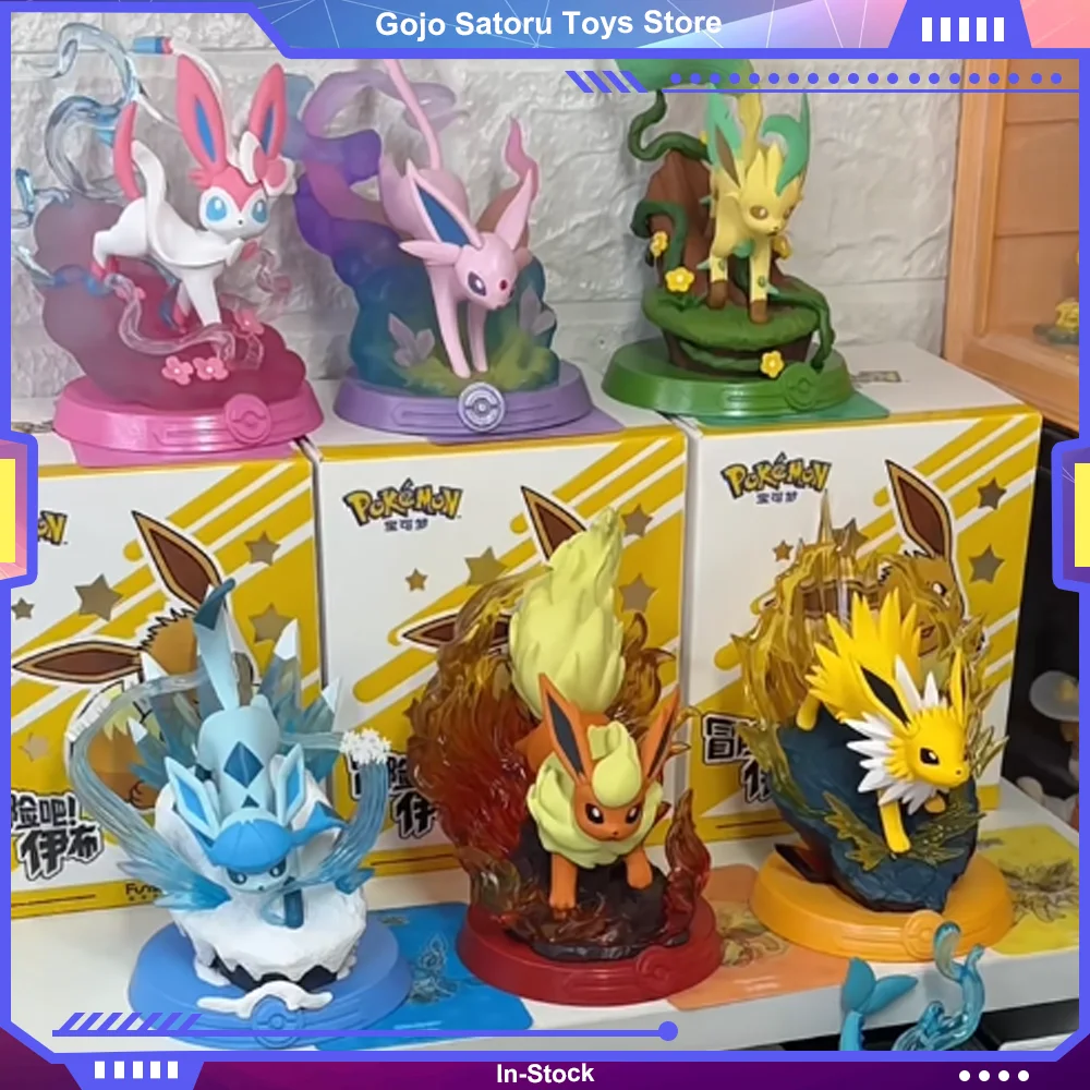

Pokemon Eevee Second Generation Adventure Family Series слепая коробка милые аниме-фигурки Eevee сумка-сюрприз экшн-фигурка слепые коробки