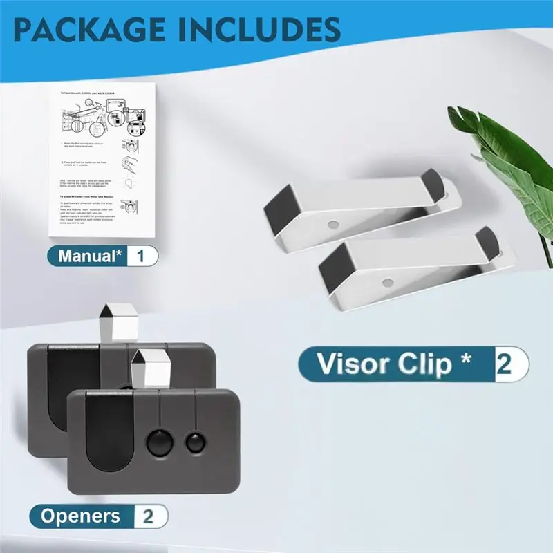 Y47A Universal Garage Door Remote Control 2 Pack for Sears 139.53753 371LM 373LM Long Distance 120ft