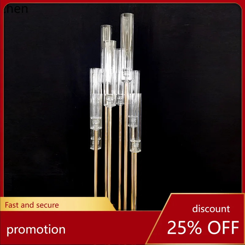 

Zml iron wedding aisle markers, runway scene decoration, wedding hotel main table ornamentation