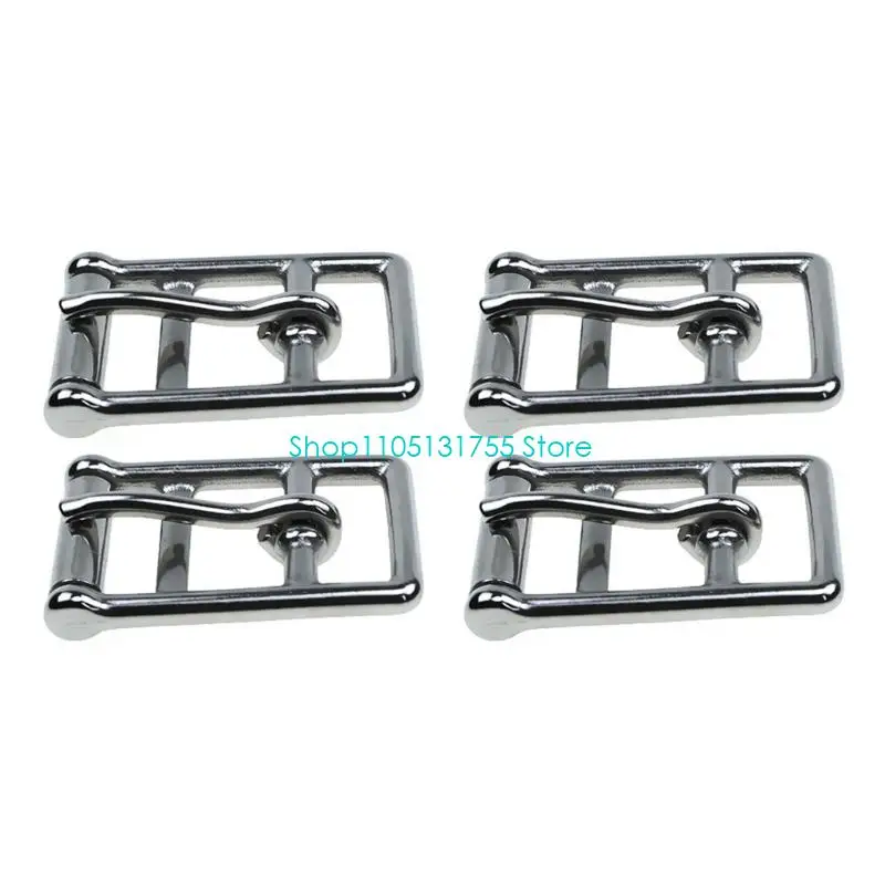 K0EF Girth Strap Repair Fastener Horse Belly Buckle  with Rounded Edges, Movable Tongue, and Center Bar for Horse Equipment