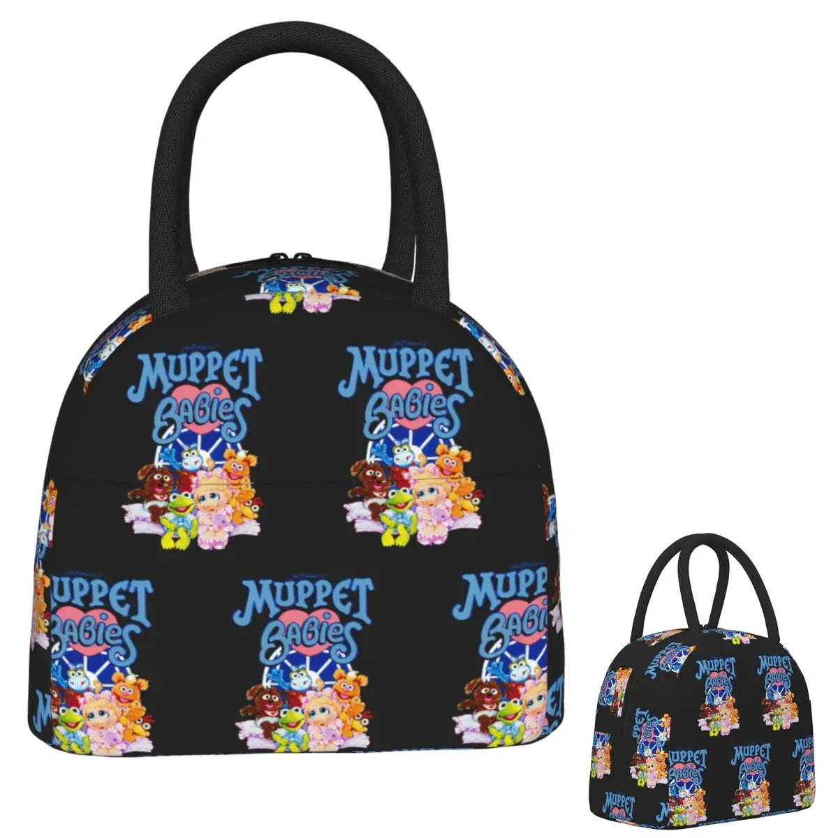 

Muppet Babies Lunch Bags Insulated Bento Box Portable Lunch Tote Resuable Picnic Bags Thermal Bag for Woman Student School
