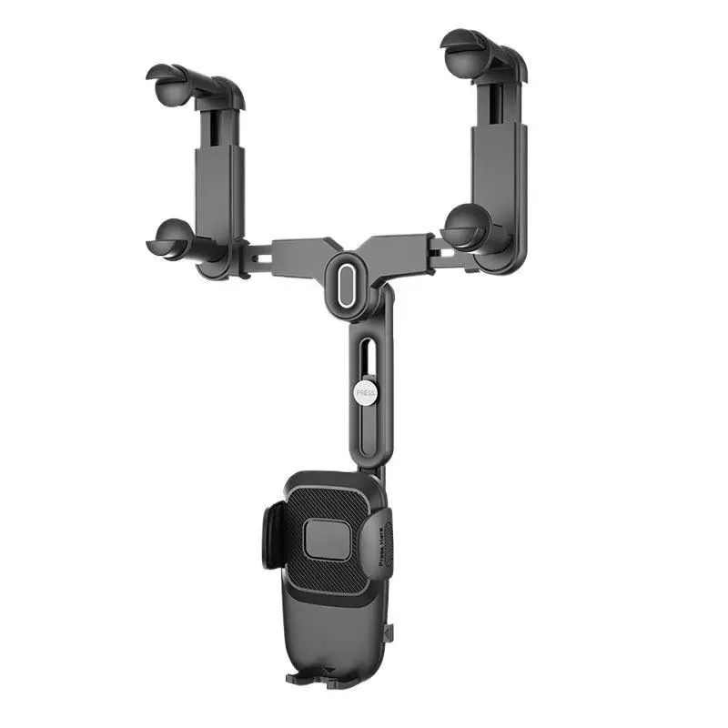 360° Car Phone Holder Rearview Mirror Mount Bracket Navigate GPS Mobile Stand Clip Foldable Adjustable Car Cell Phone Support