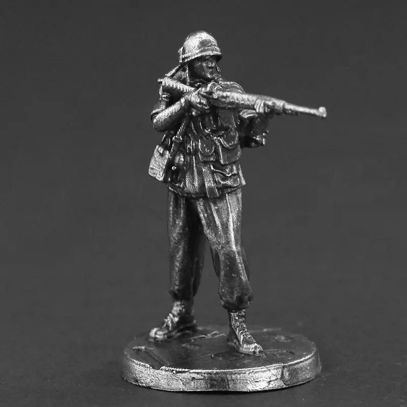 Vietnam American Military War Soldier Gladiator Statuette Shooting Figure DIY Archer Static Soldier Model Table Decoration Craft