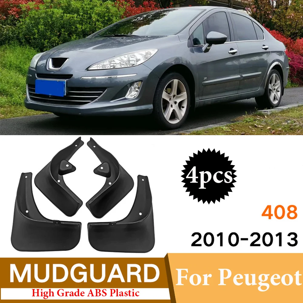 

Car-styling Front Rear For Peugeot 408 Sedan 2010 -2015 Mudflaps Splash Guards Mud Flap Mudguard Fender Car Mud Flaps