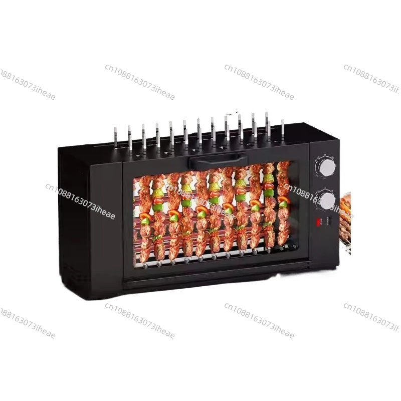 Automatic Kebab Machine - Commercial Electric Rotisserie Grill for Indoor Smoke-Free Skewer Cooking