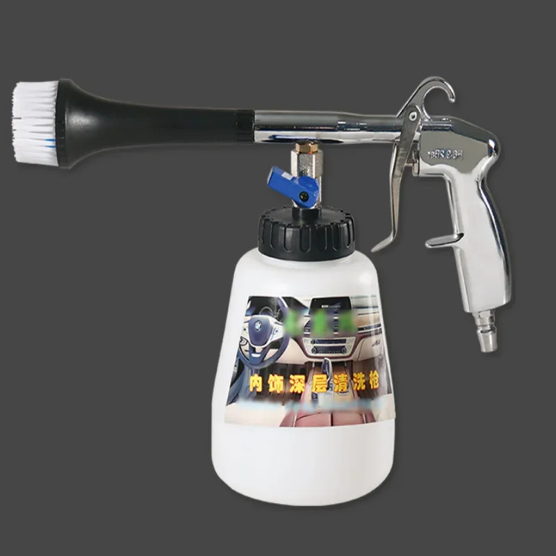 Car Interior Cleaning Gun Portable Powder Sprayer High-Speed Tornado Finger Brush Blowing Air Gun Portable foam blowing gun