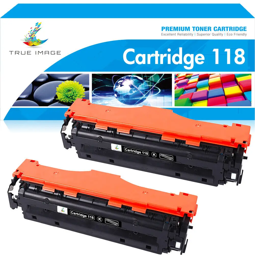 2pk preto toner para canon CRG-118A 118a imageclass mf726cdw mf8580cdw lbp7660cdn