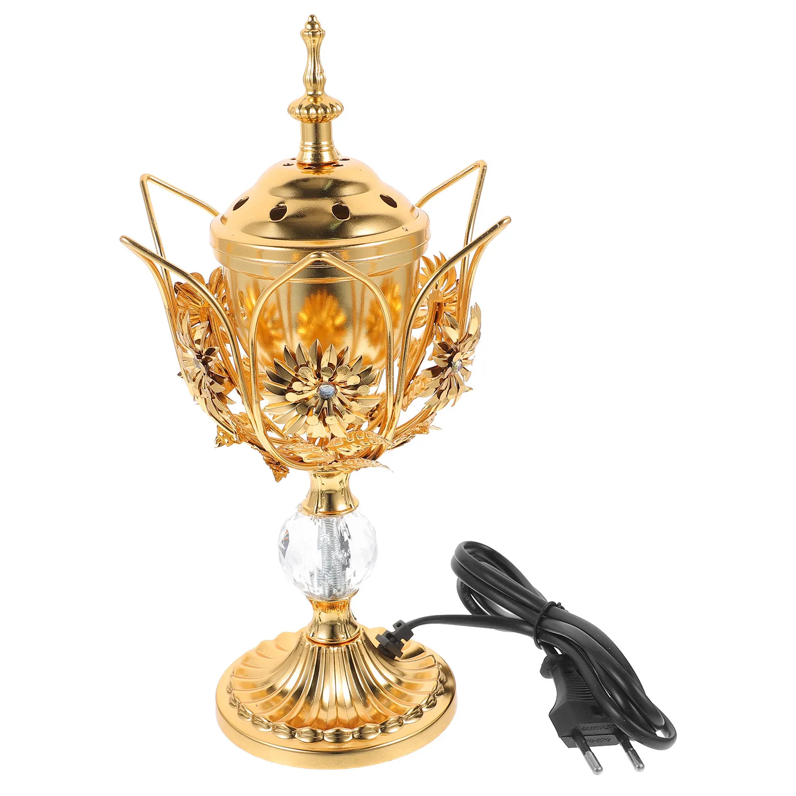 

Электрическая аромалампа-ароматизатор в винтажном стиле, железная, с подключением к сети, настольная, портативная, для ароматерапии, с вилкой стандарта ЕС