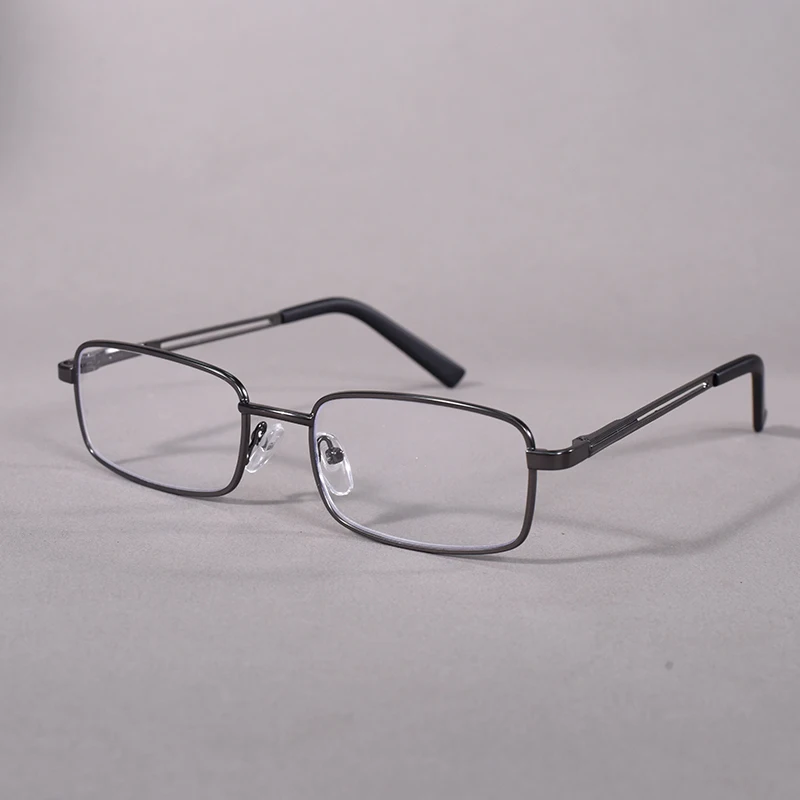 Anti-Blaulicht-Lesebrille für Männer, Metall, großer Rahmen, Leser, Lupe, Presbyopie-Linse, Brillen, Dioptrien + 1,00 + 150 + 200 – Detail 12