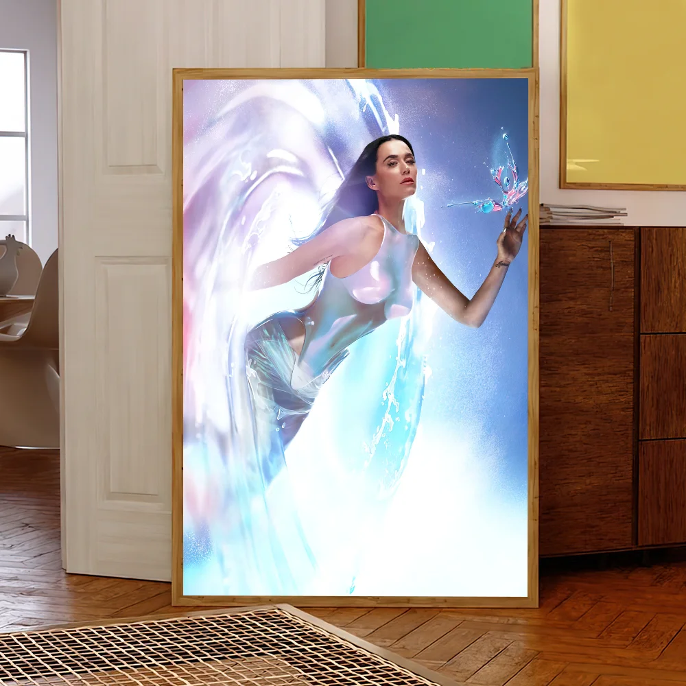 المغني K-Katy P-Perry 1432 ألبوم ساخن المشارك يطبع الجدار ملصق الديكور اللوحة ذاتية اللصق غرفة نوم المعيشة مكتب HomeRoom #4