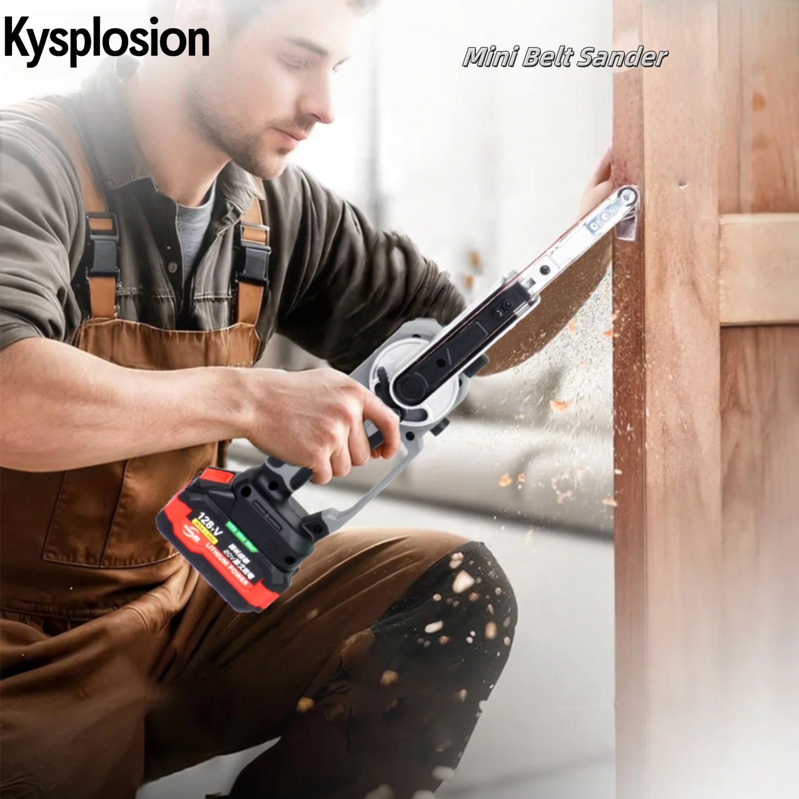 Electric Sanding For ​​Makita 18V Mini Belt Sander 6-Speed Multi-angle adjustment Belt for Metal Wood Polishing Grinder tool