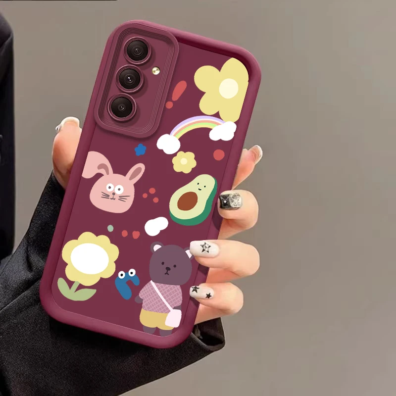 

Cartoon Bear Party Phone Case for Samsung A30 22 23 24 25 26 31 32 33 34 35 50 51 52 53 54 55 70 71 72 73 Silicone Soft Cover