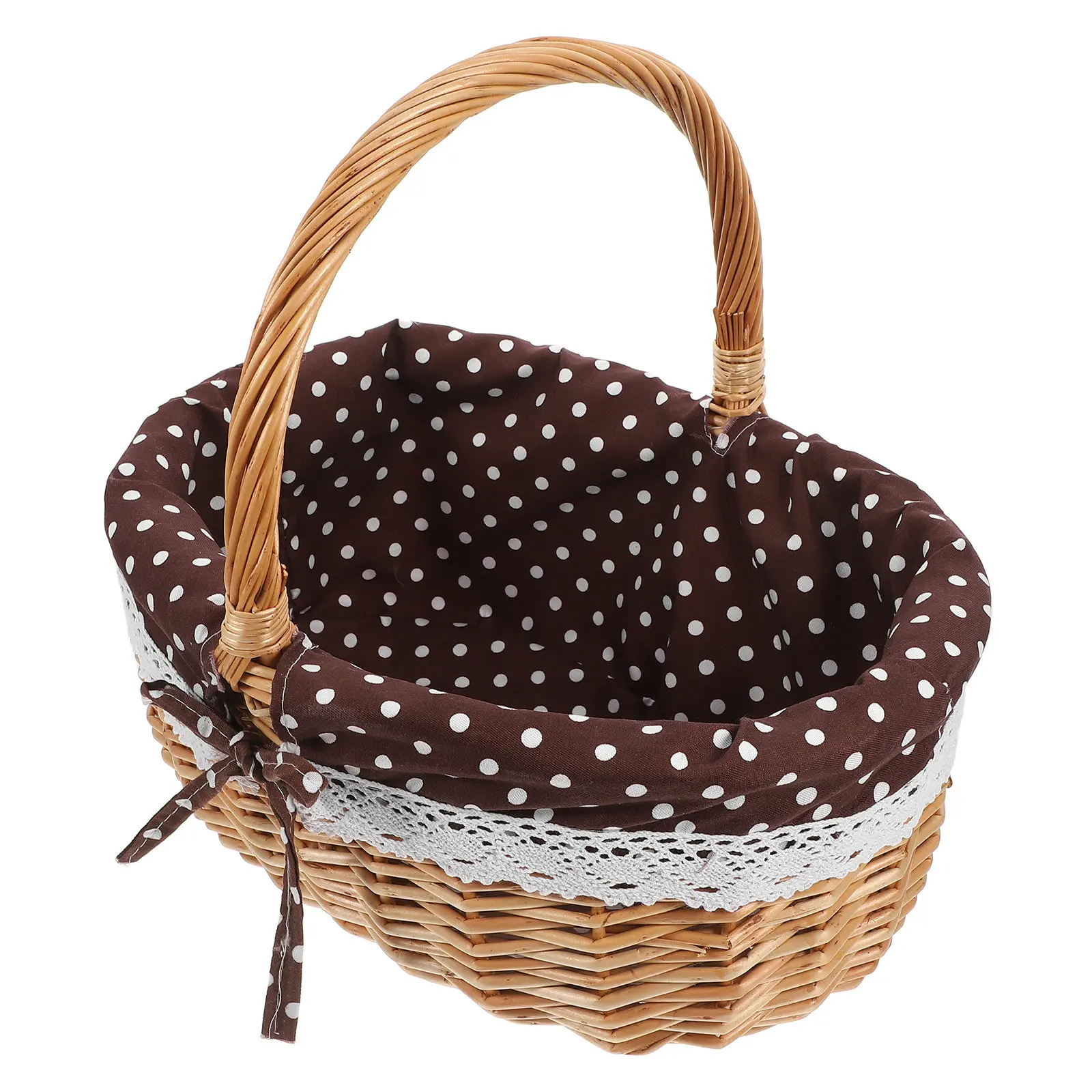 Snacks Food Gift Baskets - Stylish Hand Woven Wicker Storage Basket
