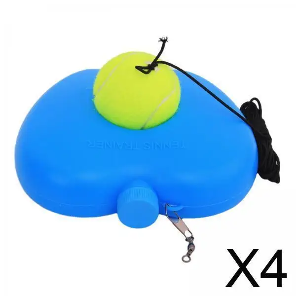

4x Tennis Ball with 1 String Ball, Solo Tennis Training Equipment, Tennis Training Tool, Tennis er Set