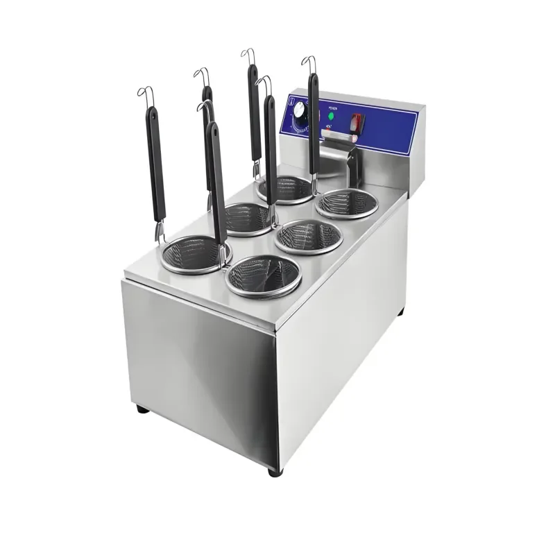 220V commercial 6 grid stainless steel automatic multi-function electric noodle cooking pot energy saving function high