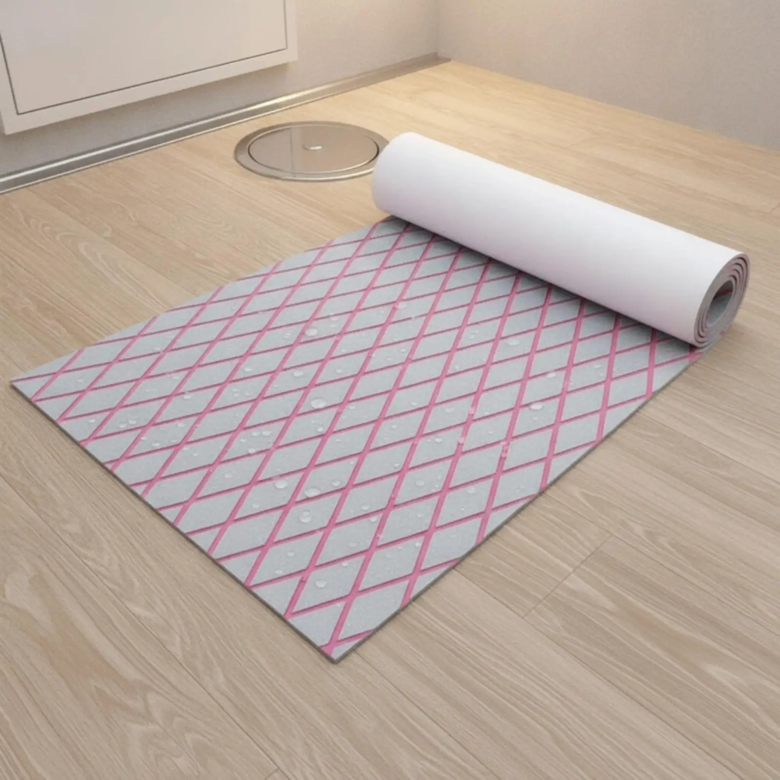 Diamond Pattern Deck Traction Mat Wear Resistant EVA Foam Boat Flooring Easy to Clean Marine Anti-Slip Floor Mat Yacht