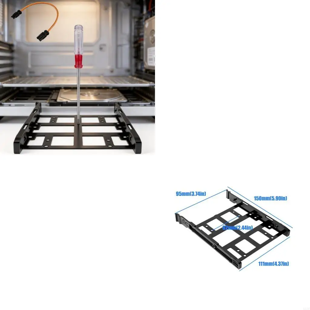 

462E 2.5Inch to 3.5Inch SSD Mounting Brackets with Enhances Heat Dissipation for Desktop and Laptop Upgrades