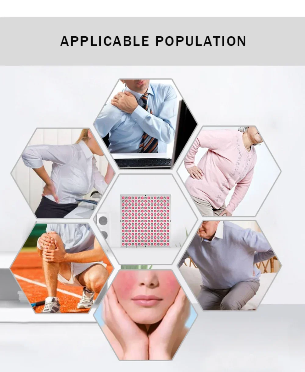 660nm near Infrared Red Light Therapy Lamp 850nm Combo Far Infrared Physiotherapy Heat Lamp for Home Use Muscle Pain Relief Beau