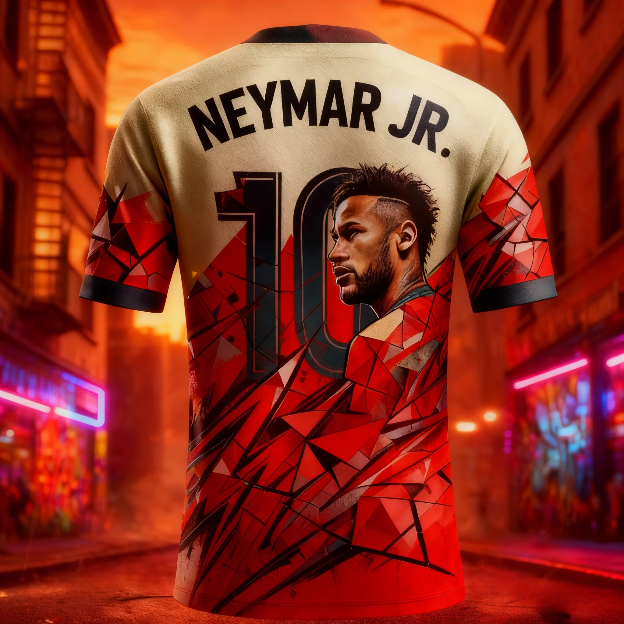 2026 Commemorative 3d Sporty Fashion T-shirt, Neymar Jersey, Fan