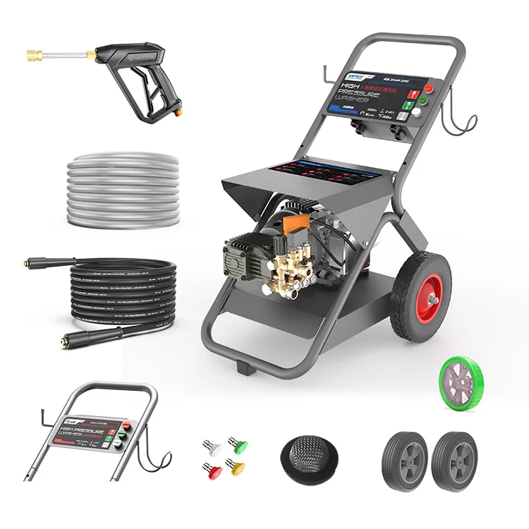 New Professional High Power 4.5KW 4500W AC 380V 15L Flow Rate 200Bar 20Mpa 2900PSI Heavy Duty High Pressure Cleaning Equipment