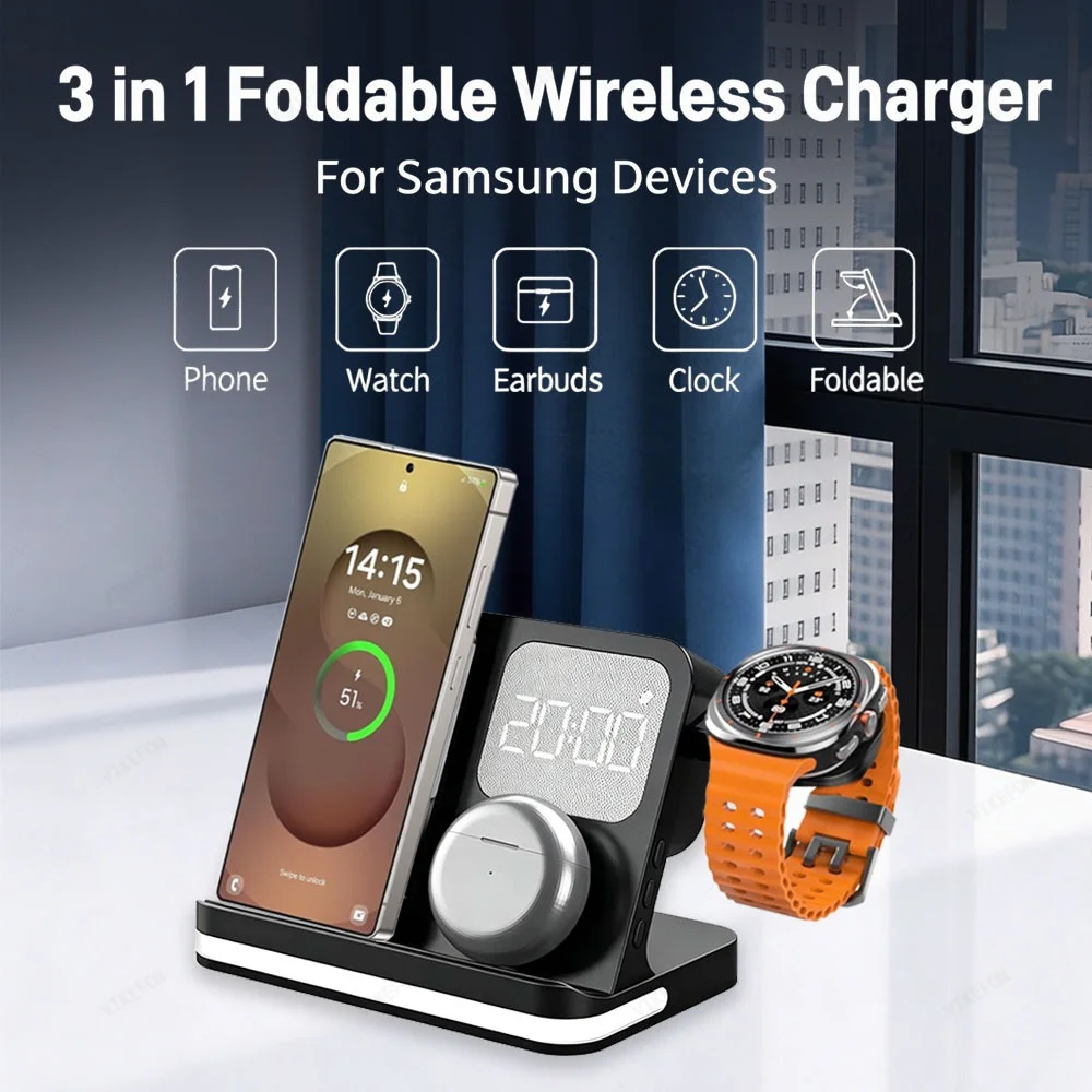 4 in 1 Wireless Charger Statio - Watches Smartwatch Samsung review and price