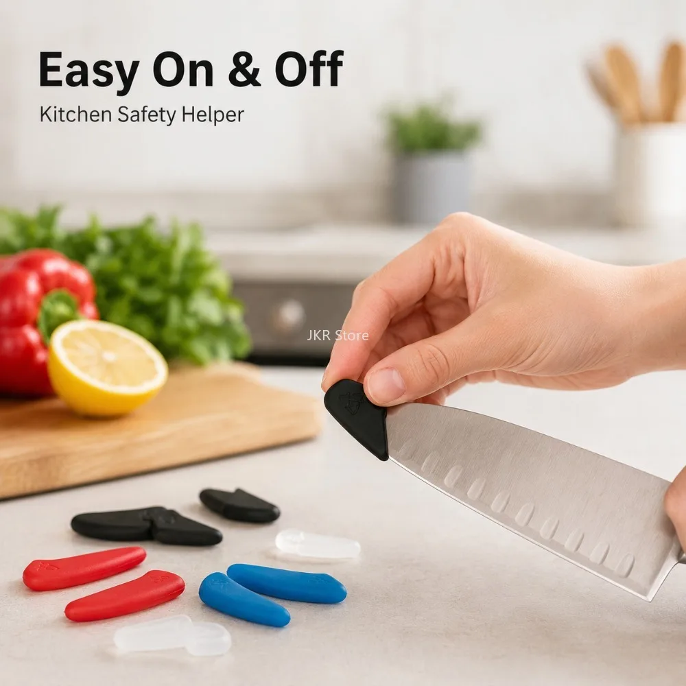 

50/100pcs Clear Knife Point Guards Plastic Tip Covers Protective Caps for Kitchen Knife Storage Safety Accessories Daily Use
