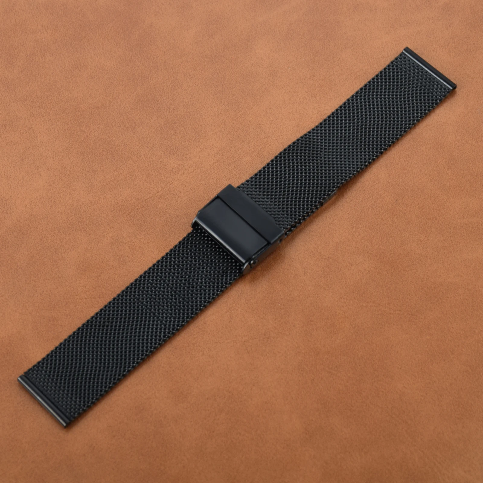 Milanese Stainless Steel Metal Watch Band, Pulseira Universal, Bracelete, Preto, Rosa, Ouro, 12mm, 14mm, 16mm, 18mm, 20mm, 22mm, 24mm