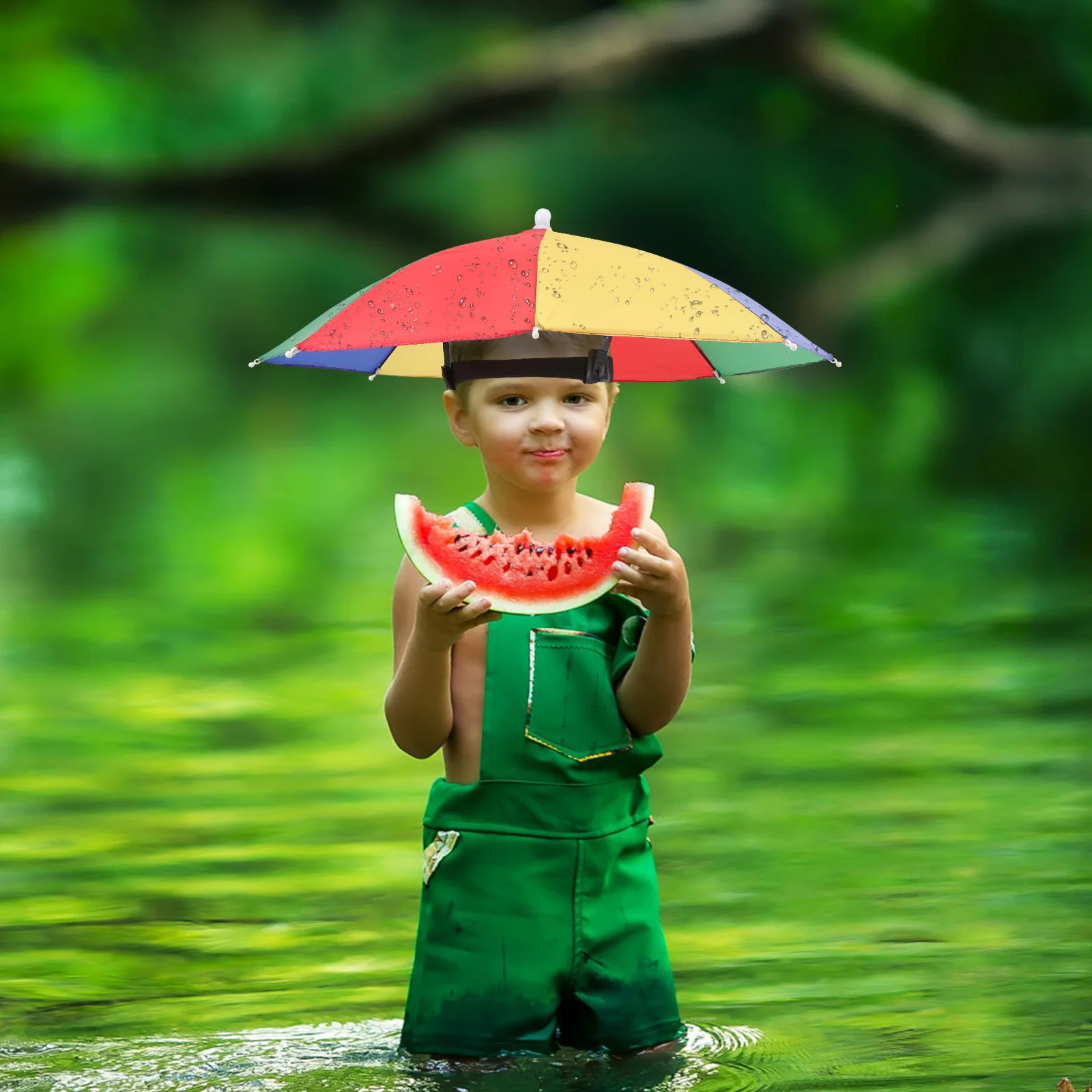 

3pcs Umbrella Hat Hands Free Fishing Umbrella For Outdoor Sun Rain Protection Adjustable Durable Travel Beach Camping Hat