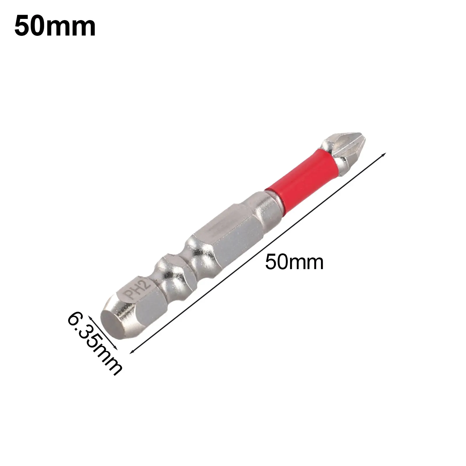 

BIT Screwdriver Bit - 1/4 Hex Shank - 1pc Cross Magnetic Screwdriver Bit - Alloy Steel - Anti-Slip - PH2 Practical