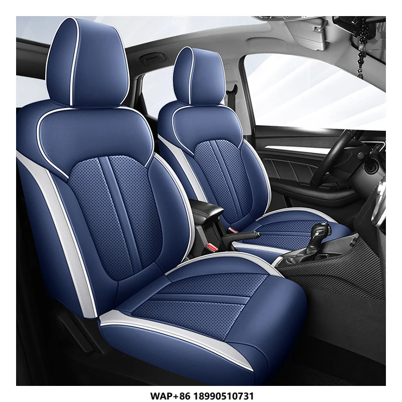 

For MG ZS Interior 5 Seaters Custom Car Seat Covers Full Set Leather Sports Style Front and Rear Seat Cover Cushion