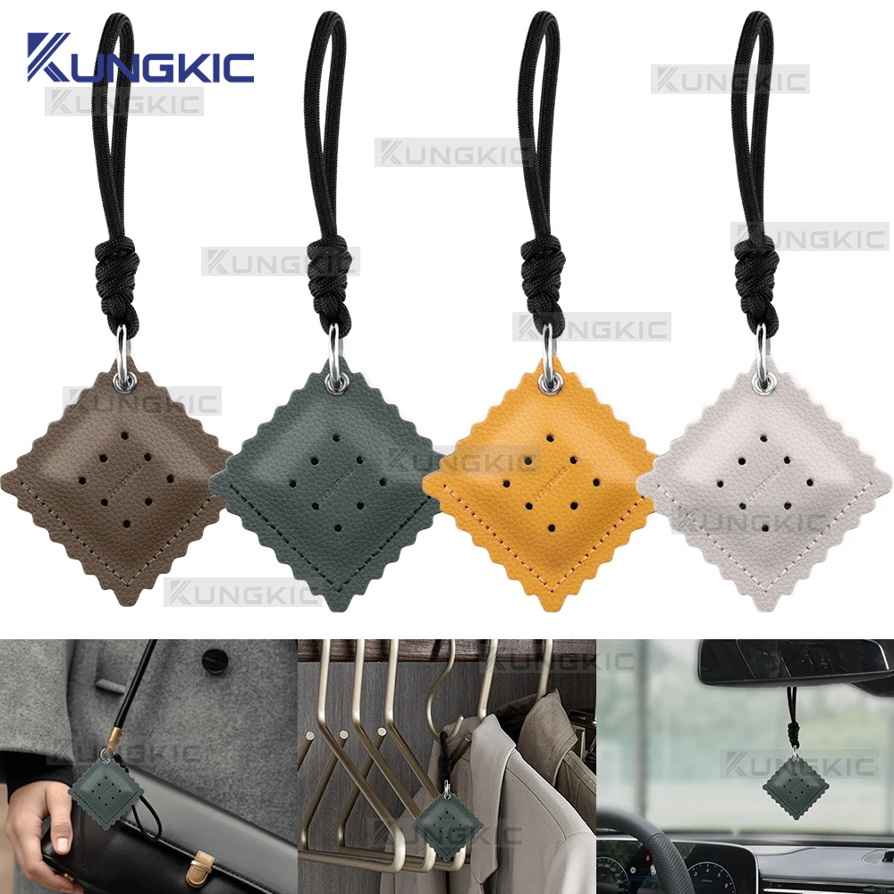 

Air Freshener Fragrance Biscuit Pendant Car Rear View/Wallet Bag Hanging Long-Lasting Aromatherapy Wardrobe Pendant Refill Smell