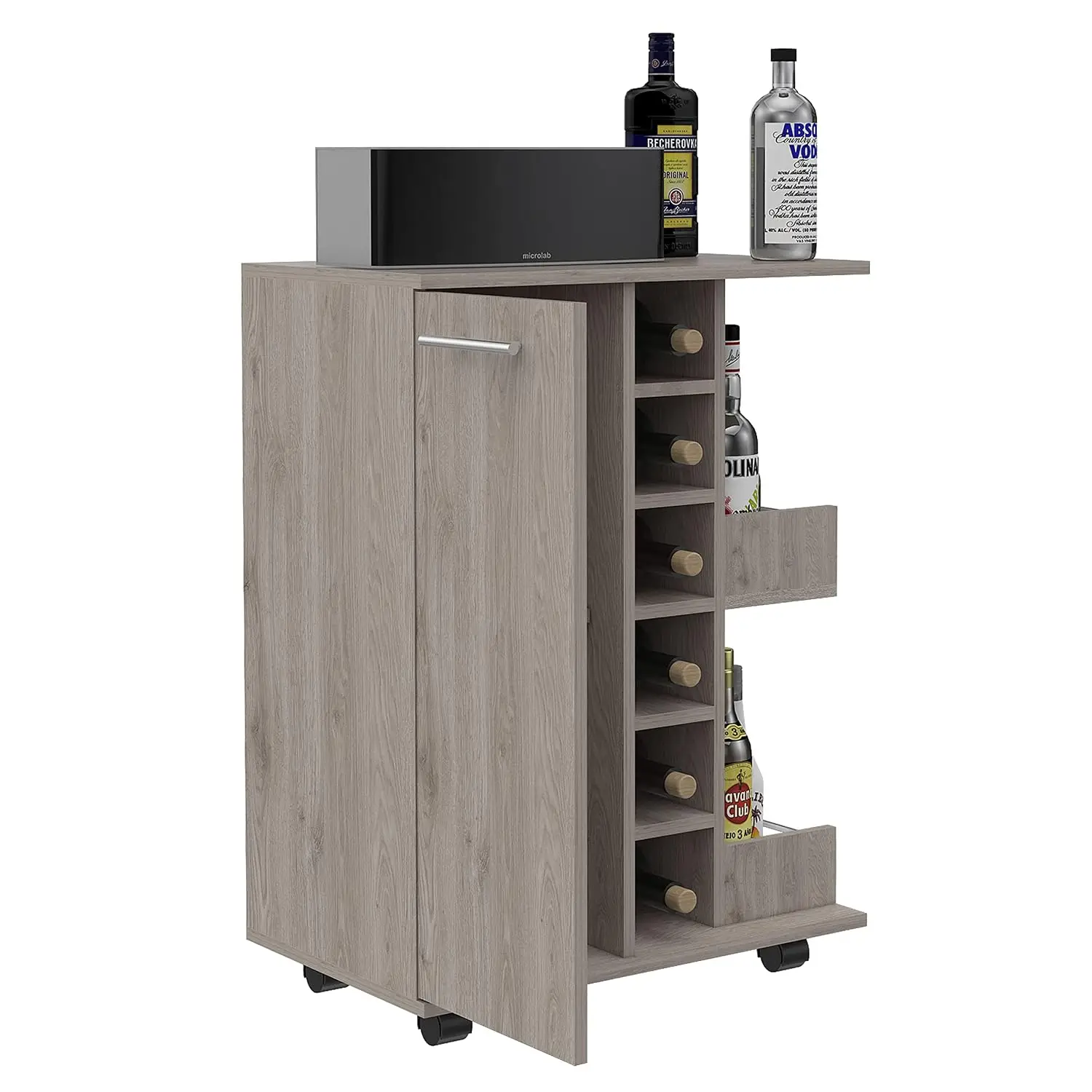 Rolling Bar Cart, 23.6