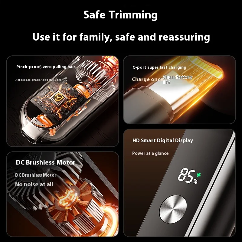 Rechargeable Electric Nose Hair Trimmer Hair Trimmer Nose Hair Remover Scissors Cleaning Tool Men's Shaving Knife image 4