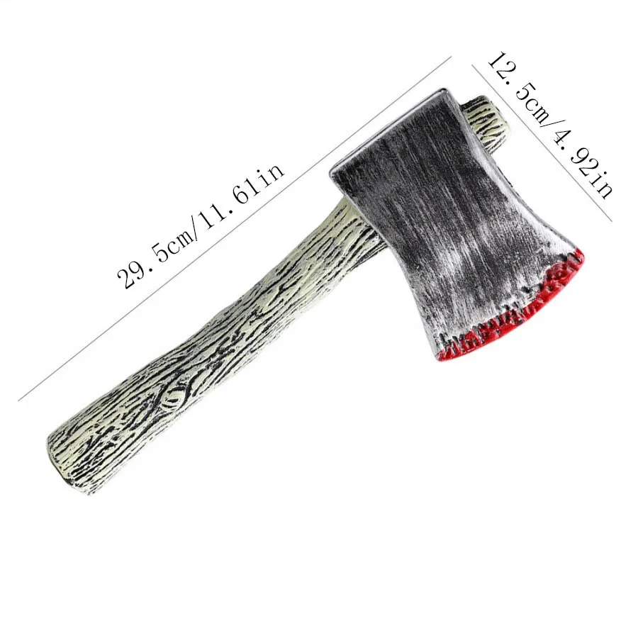 Halloween Plastikmesser Axt Horror-Messer Scherzartikel Piraten-Kettensäge Cosplay Party Fake Spielzeug Deko-Requisiten – Detail 14