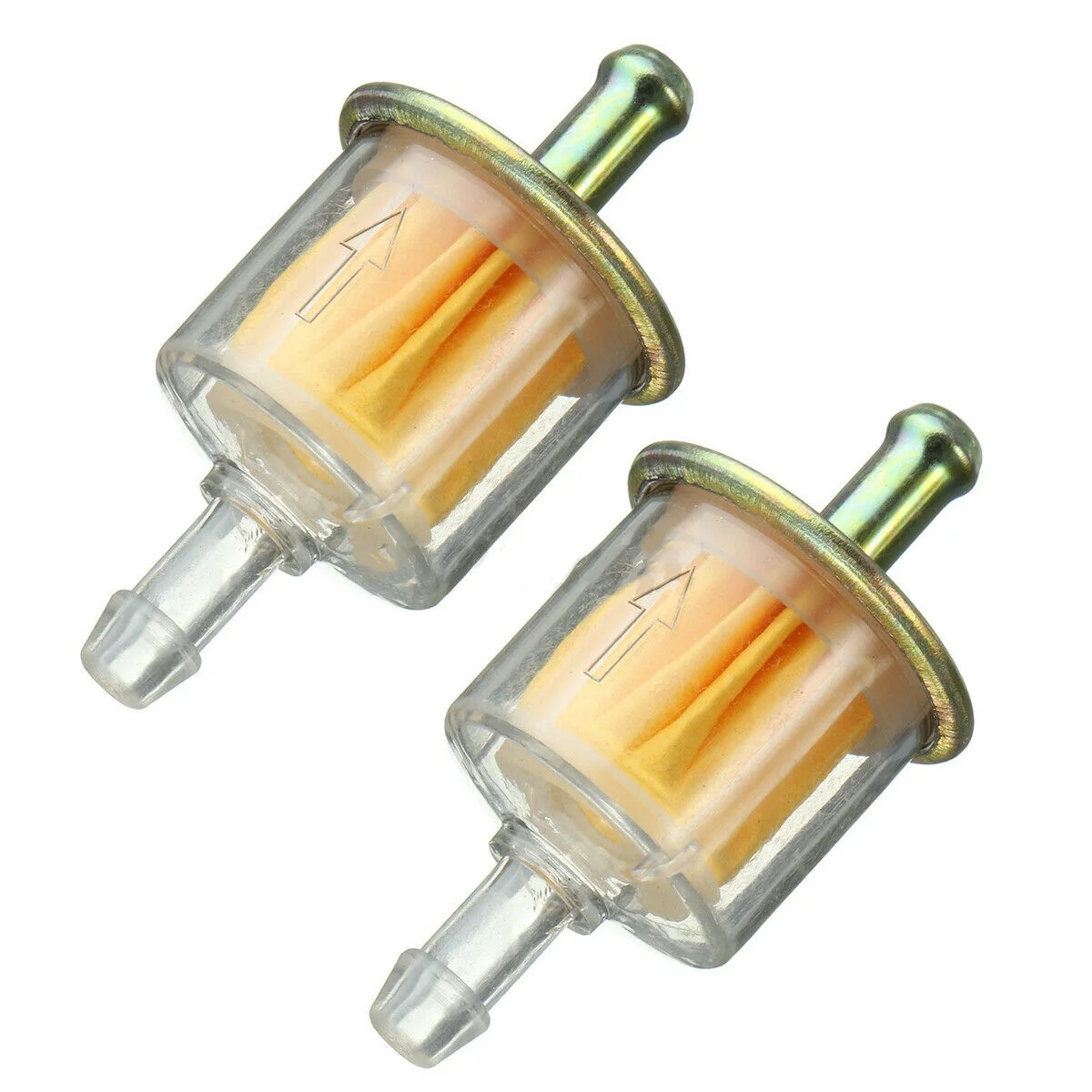 2Pcs Universal Petrol Inline Fuel Filter Dirt Motorcycle Part Fit 5/16\'\' 8m Automobiles Filters Replacement Parts