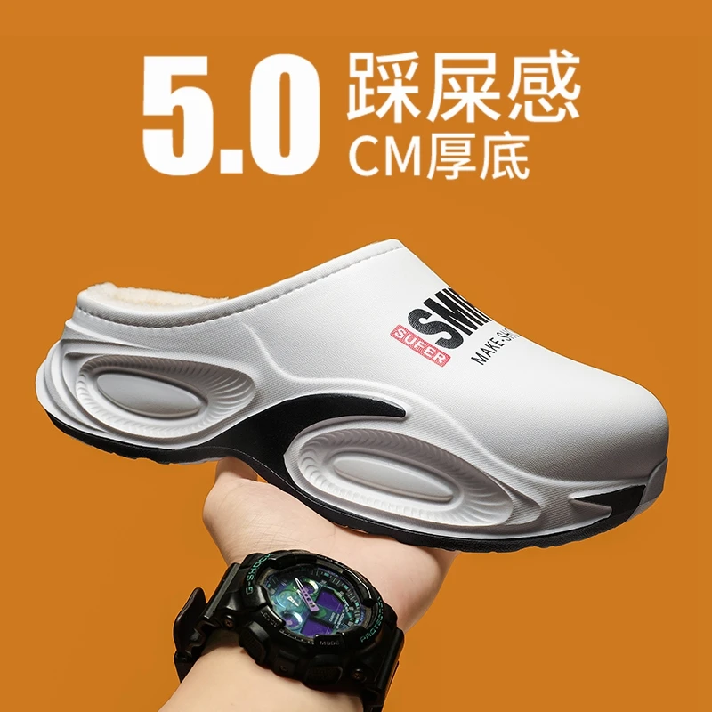Breathable Cotton Slippers Thick Soft Sole Cozy House Footwear Warm Plush Liner for Indoor Daily Rest Time